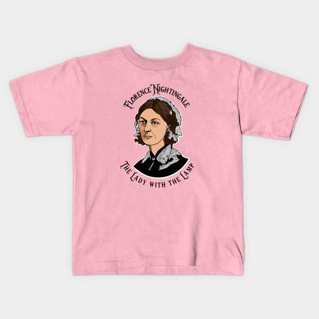 Florence Nightingale The Lady With The Lamp Kids T-Shirt by EmmaFifield